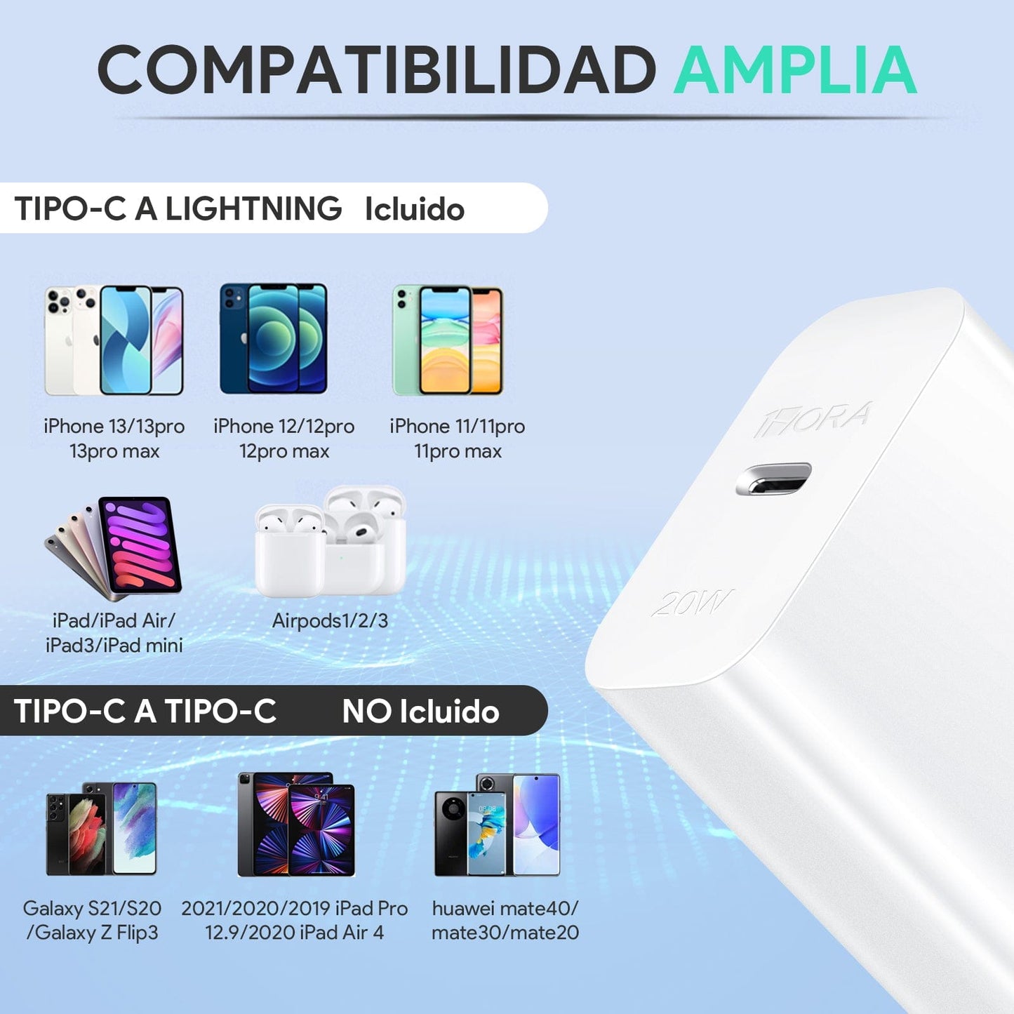 20W USB-C Charger with Lightning Cable GAR154